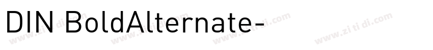 DIN BoldAlternate字体转换